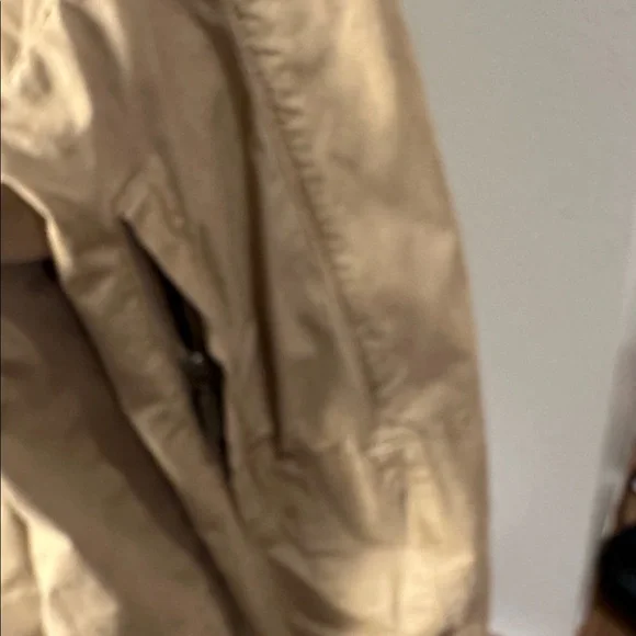 Barbour Weathered Canvas Jacket Mens M Field Military Khaki Zip Button Coat - Picture 9 of 10